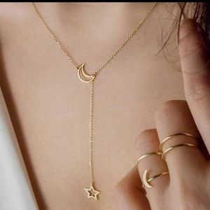4 for $20 minimal moon & star necklace
